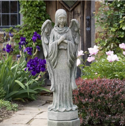 Autumn Angel Cast Stone Garden Statue