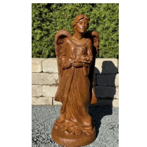 Small Garden Angel Cast Stone Statue