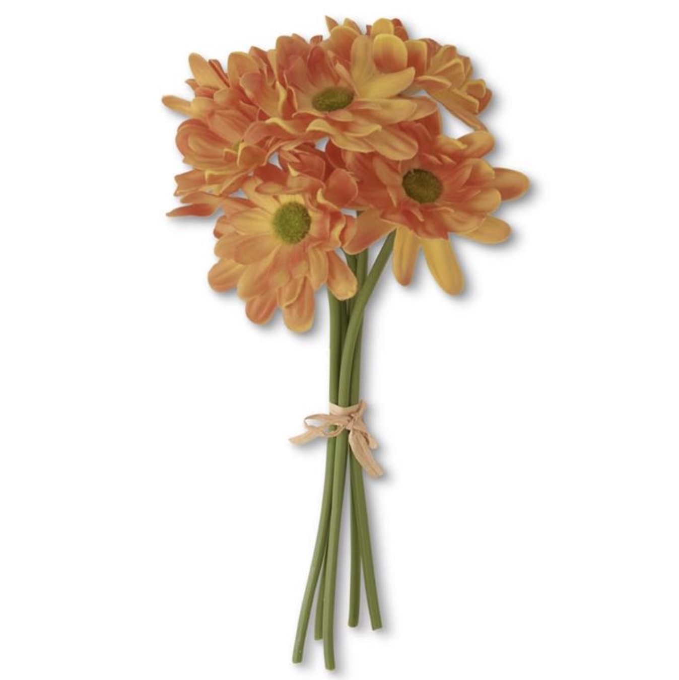 Orange Real Touch Daisy Bundle 10″