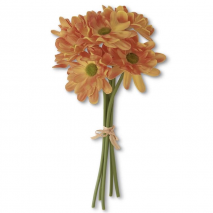 Orange Real Touch Daisy Bundle 10″