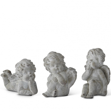 Gray Stone Cherub Assortment
