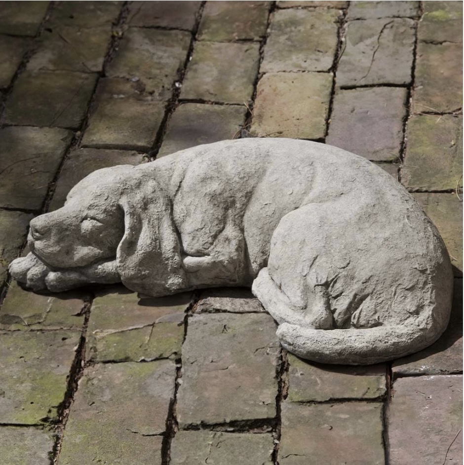 CONCRETE DOG FIGURE