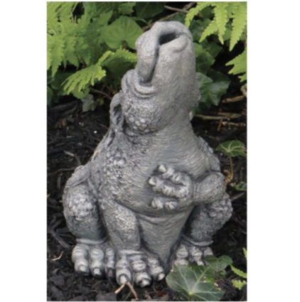 Lil Dragon Give Me a Howl Cast Stone Garden Statue