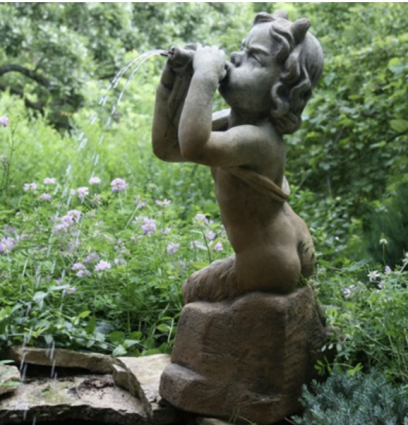 Pan Cast Stone Garden Statue