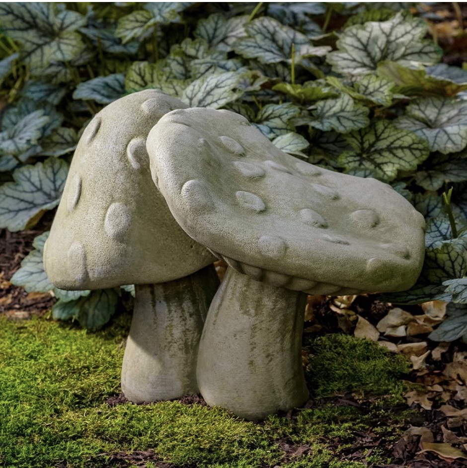 Toadstools Cast Stone Garden Statue