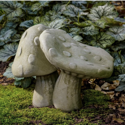 Toadstools Cast Stone Garden Statue