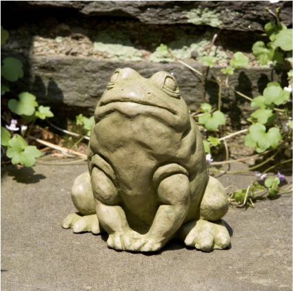 Jumper Frog Cast Stone Garden Statue