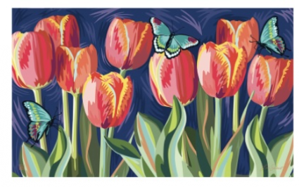 Tulips Doormat