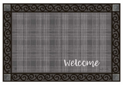 Narrow Plaid Doormat