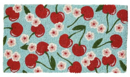Cherries Coir Doormat