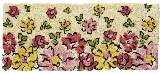 Flower Cascade Estate Coir Doormat