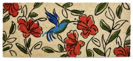Sketched Hummingbird Estate Coir Mat