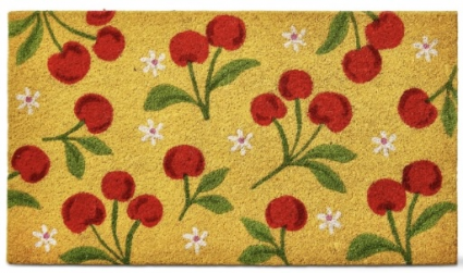 Cherry Non-Slip Coir Doormat