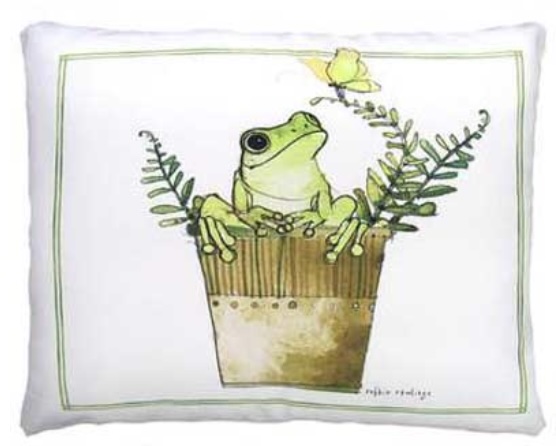 Frog in Pot  Pillow 19" &times; 24"