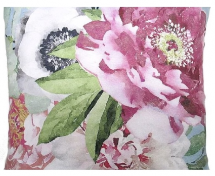 Lush Peony  Pillow 18" &times; 18"