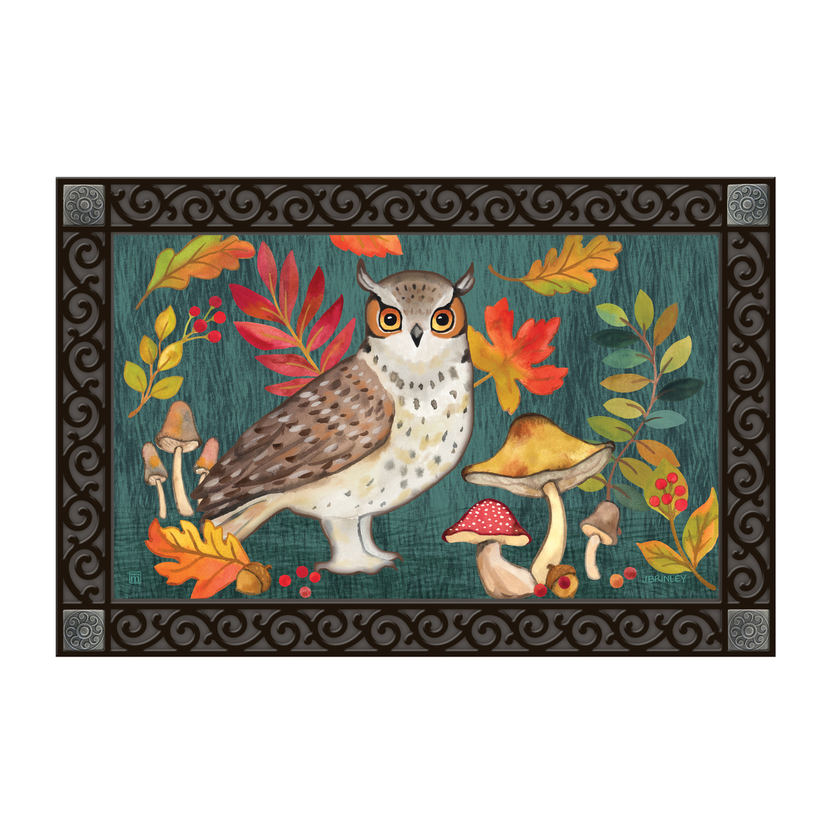 Abundant Autumn Owl Doormat