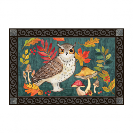 Abundant Autumn Owl Doormat
