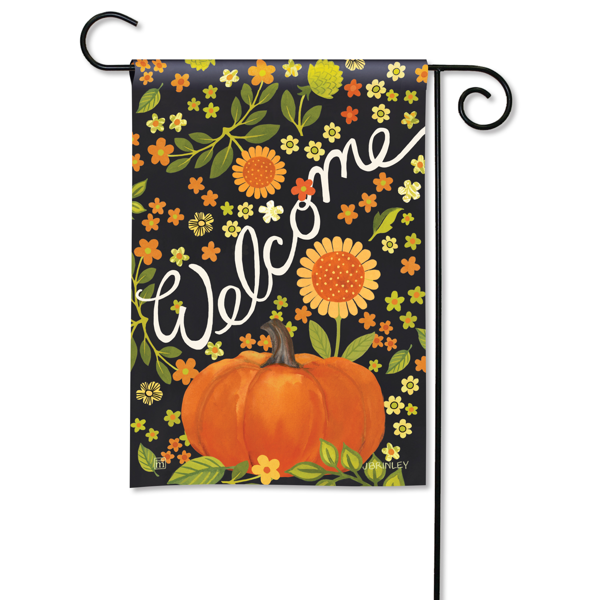 Autumn Meadow Welcome Mini Flag