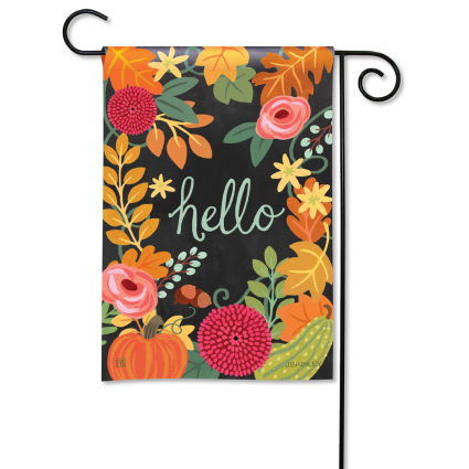 Boho Fall Hello Mini Flag