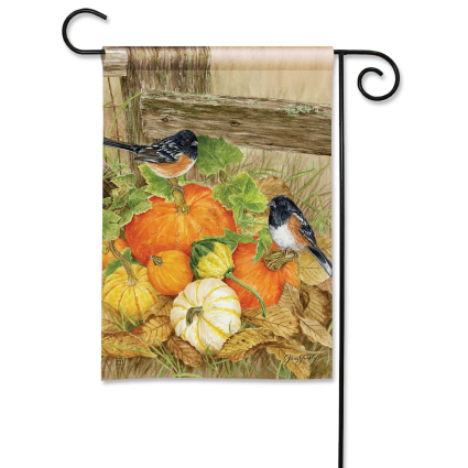 Harvest Haven Birds & Pumpkins Mini Flag