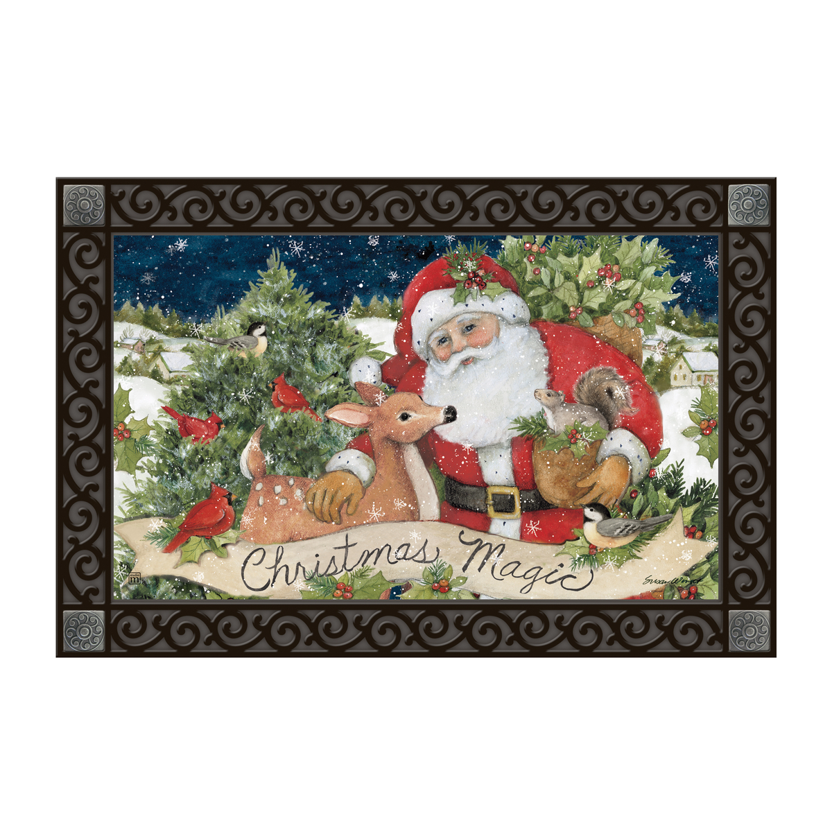 Christmas Magic Santa Doormat