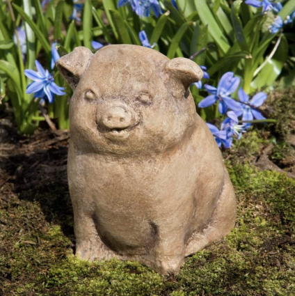 Piglet Cast Stone Garden Statue