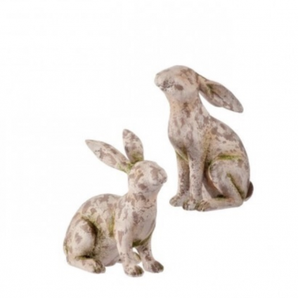 Resin Mossed Bunny Assortment 8.5″�9″