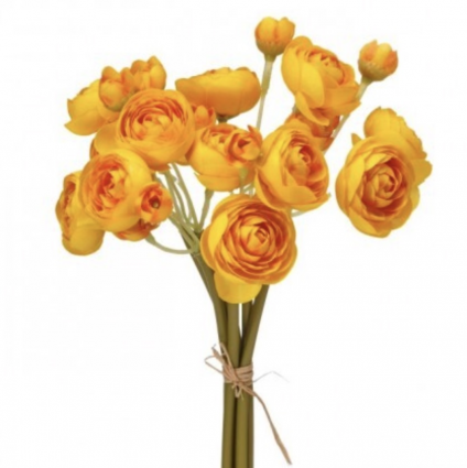 Yellow/Orange Ranunculus Bundle 11″