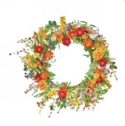 Susie�s Summer Wreath 22″