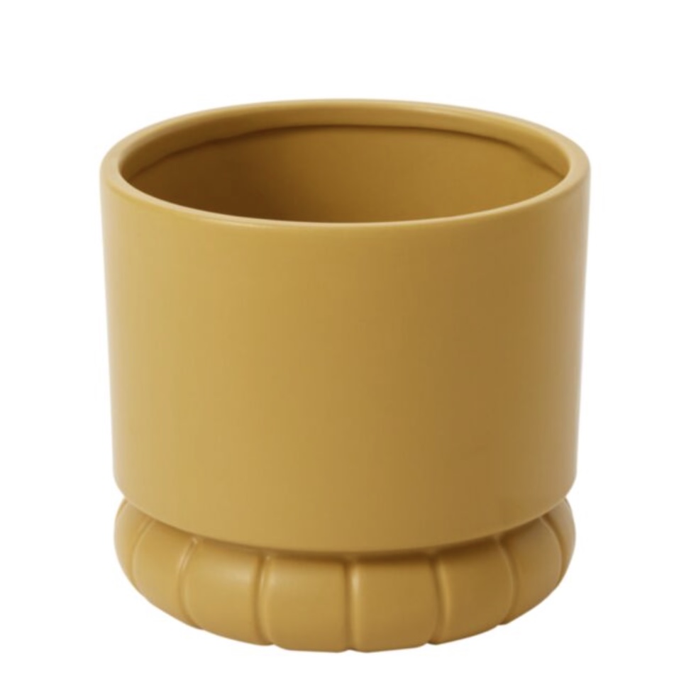 Fara Ochre Ceramic Pot 7"