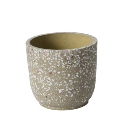 Verde Green Terrazzo Ceramic Pot 5.5"