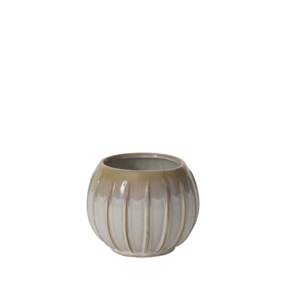 Sutton Off-White Ceramic Vase 5.25″