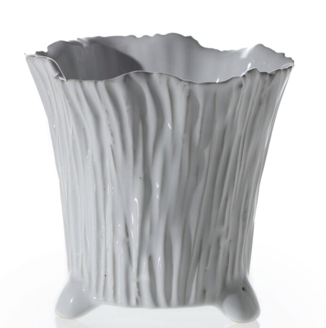 Mellie White Ceramic Pot 5.25"