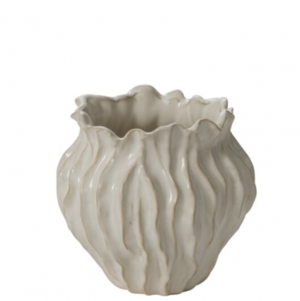 Brynn Off-White Ceramic Vase 6.5"