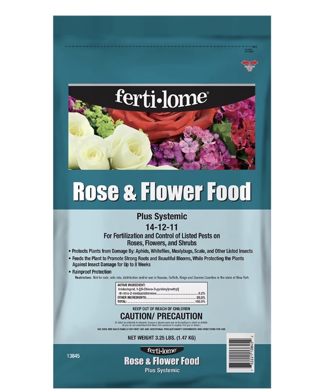 ferti&middot;lome&reg; Rose & Flower Food with Systemic Insecticide 3.25 lb