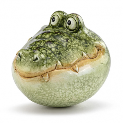 Alligator Head Ceramic Water Floater 4"