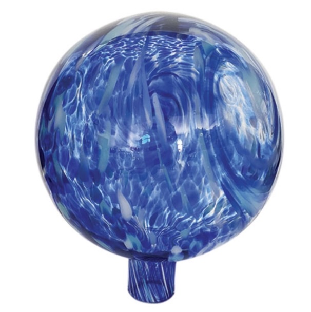 Blue Glass Gazing Globe 10"