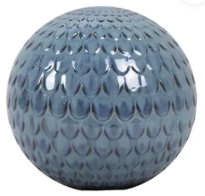 Jade Scallop Gazing Ball&nbsp;&nbsp;9.75"