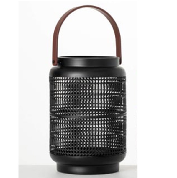 Black Caged Lantern 7"