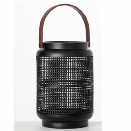 Black Caged Lantern 7"