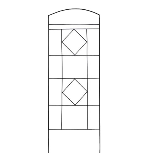 Black Arch Trellis 25"