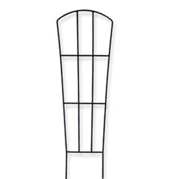 Black Fan Pot Trellis 12"