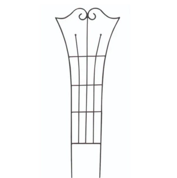 Graphite Fiddlehead Trellis 13" x 36"