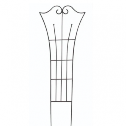 Graphite Fiddlehead Trellis 13" x 36"