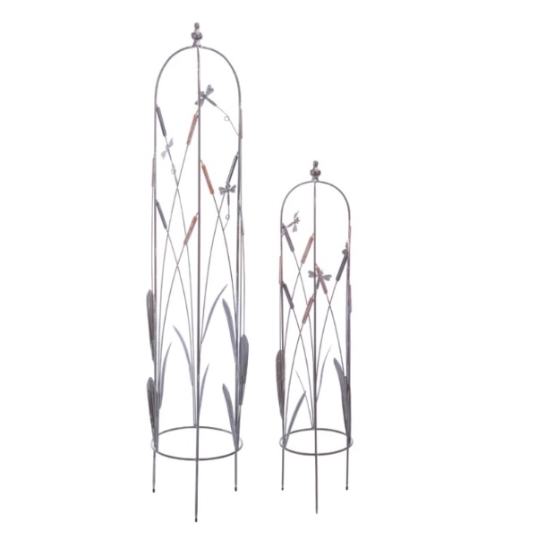 Round Cattail Trellis 11.75" x 51"