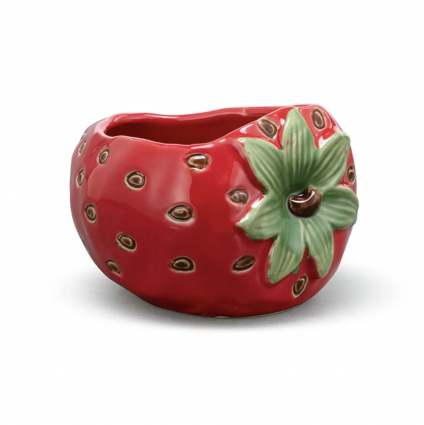 Strawberry Ceramic Planter