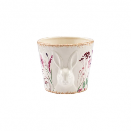 Spring Bunny Ceramic Planter
