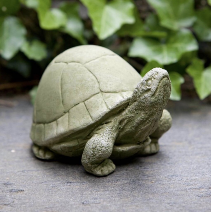 Box Turtle Cast Stone Garden Statue 3.5"