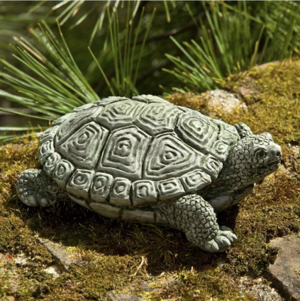 My Pet Turtle Cast Stone Garden Statue 1.75"
