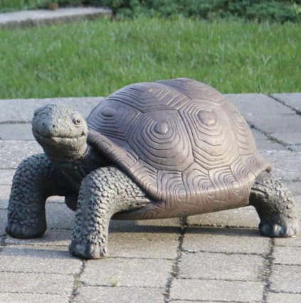 Large Tortoise Cast Stone Garden Statue 11.25"